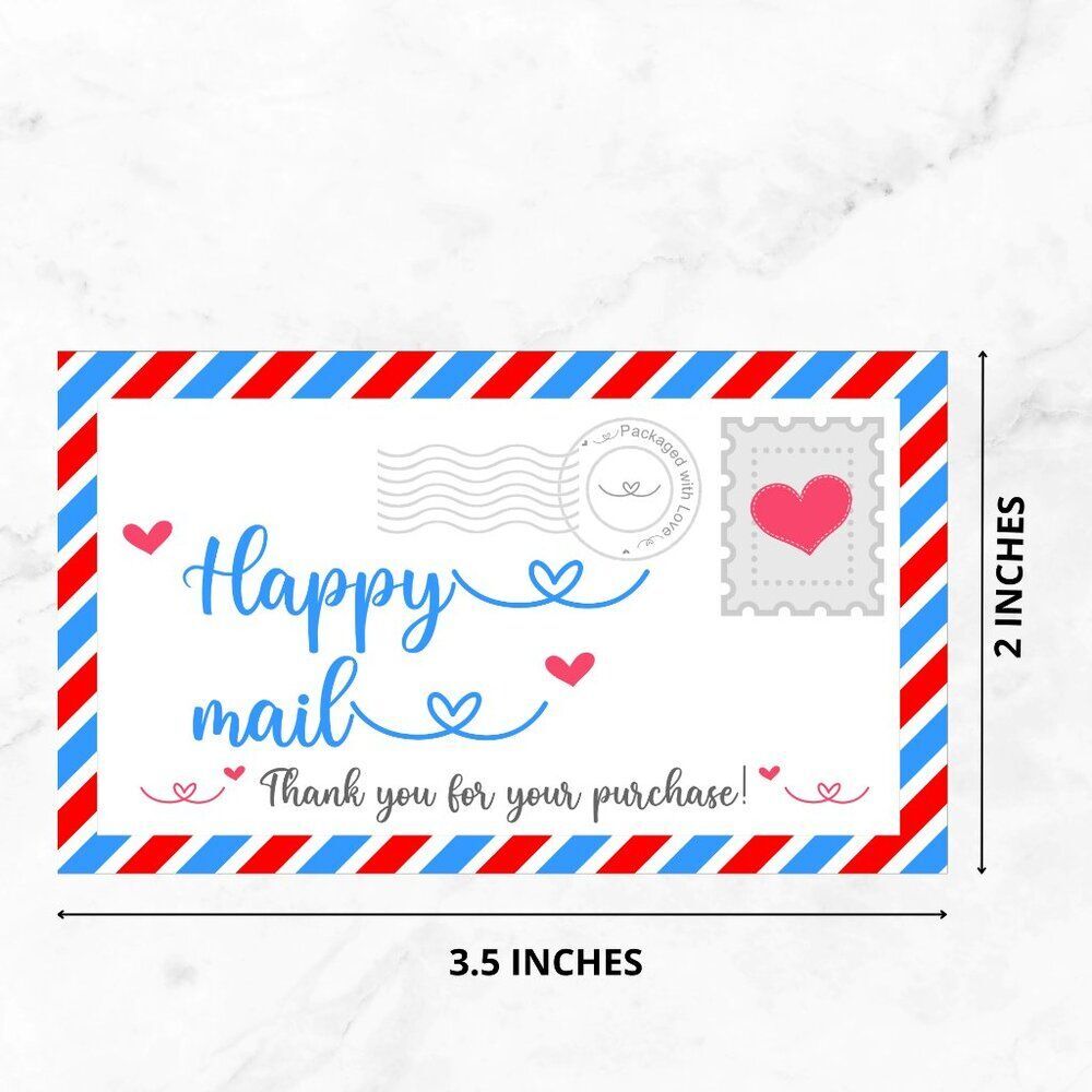 100 Assorted Thank You Cards – 3.5" x 2" Glossy Business Cards – Small Business - Picture 9 of 11